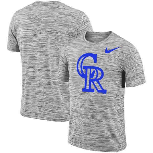 Colorado Rockies Nike Heathered Black Sideline Legend Velocity Travel Performance T-Shirt,We sell and wholesale Colorado Rockies Nike Heathered Black Sideline Legend Velocity Travel Performance T-Shirt on line form chian!